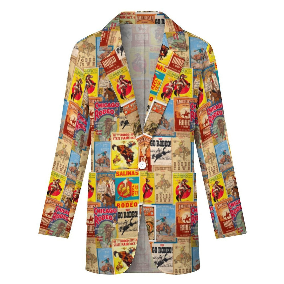 Baha Ranch Vintage Rodeo Poster Blazer