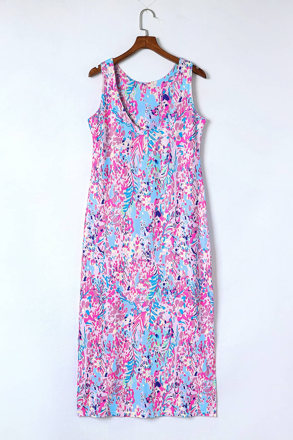 cpurple fluorescent maxi dress