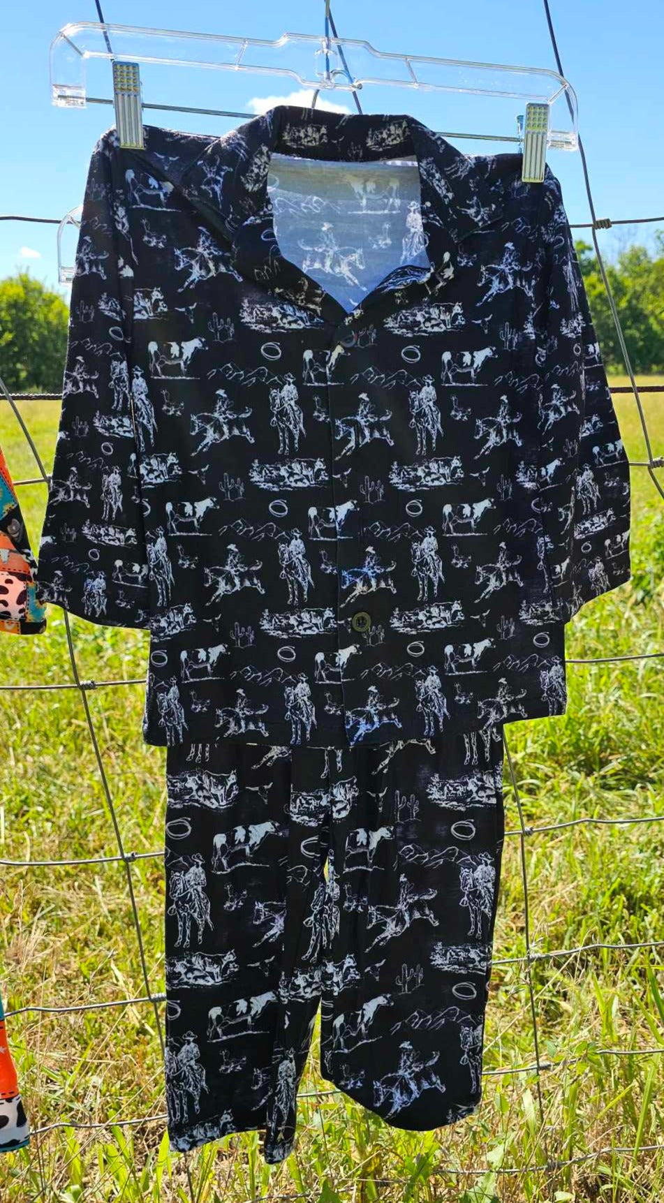 Ranch Life Boy's Western Pajama Set