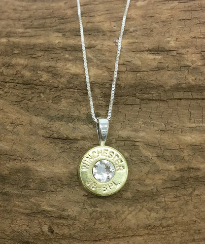 38 Special Sterling Silver Bullet Head Necklace