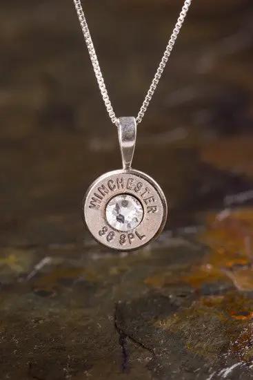 38 Special Sterling Silver Bullet Head Necklace