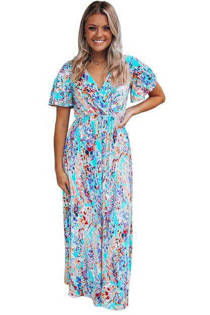 Rose Boho Abstract Print Wrap