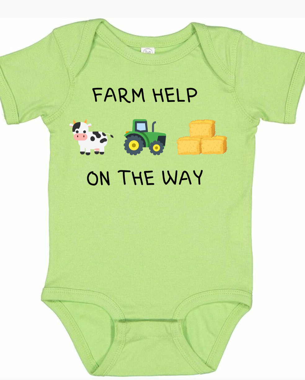 Farm Help On The Way (infant and toddler sizes)