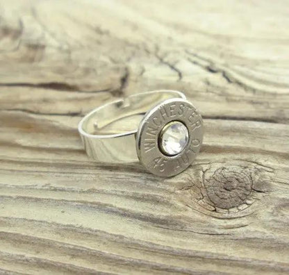 45 Auto Nickel Bullet Ring