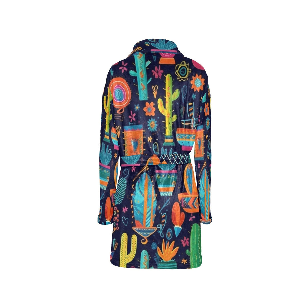 Crazy Cactus Lady Western Bath Robe