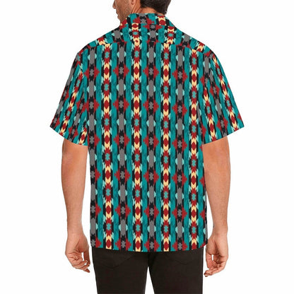 Jade Aztec Men's Western Camp Shirt