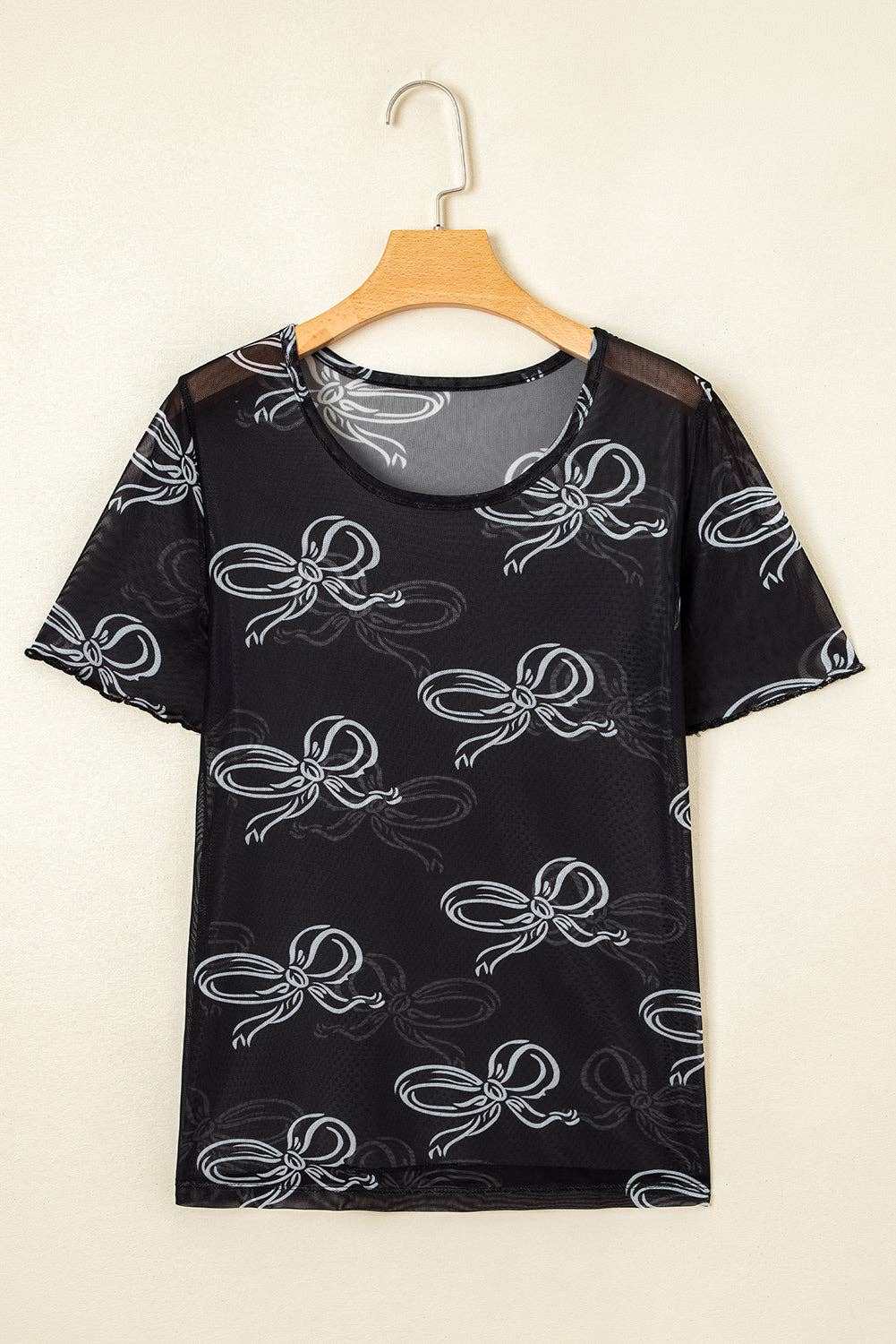 Bow Mesh Summer Top
