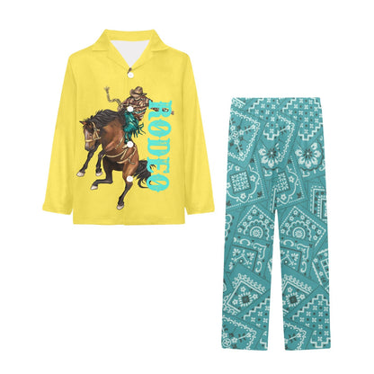 Rodeo Cowboy Boy's Western Pajama Set