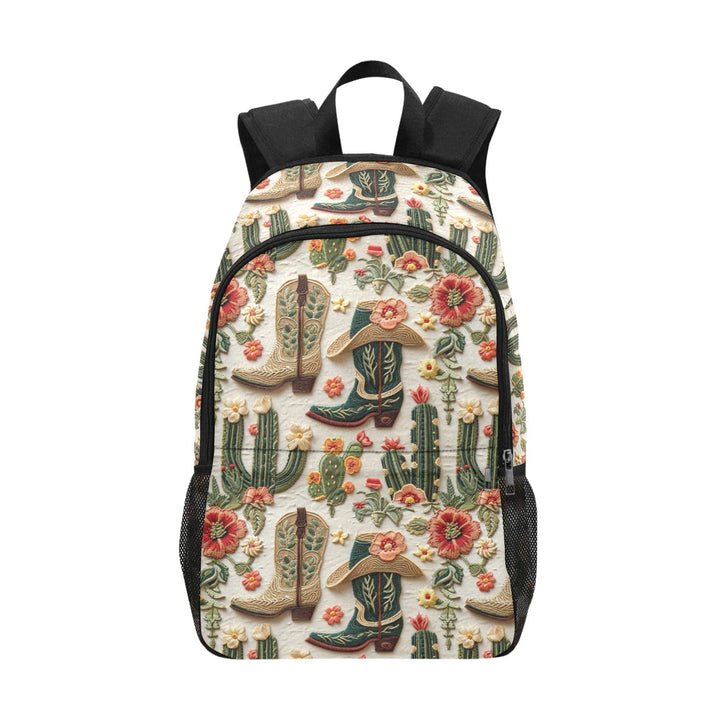 Floral Boots Cactus Backpack
