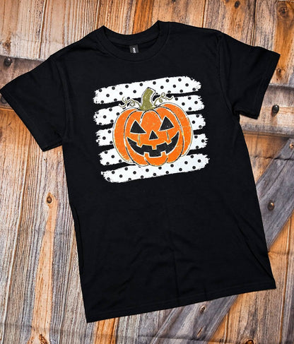 Jack-o'-Lantern Polka Dot Tee