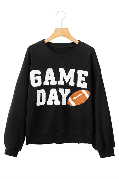 White GAME DAY Varsity Pullover Sweatshirt