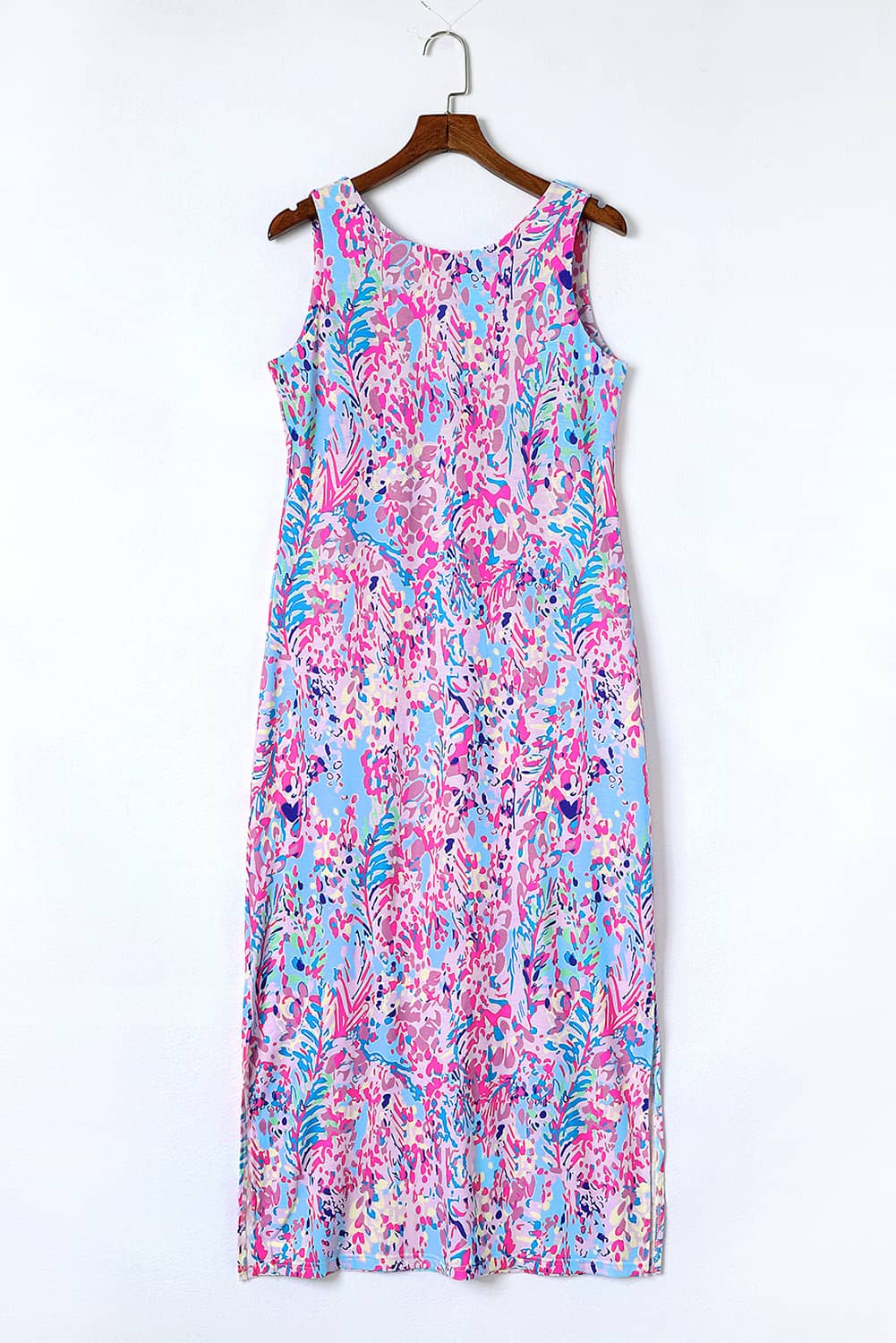 cpurple fluorescent maxi dress