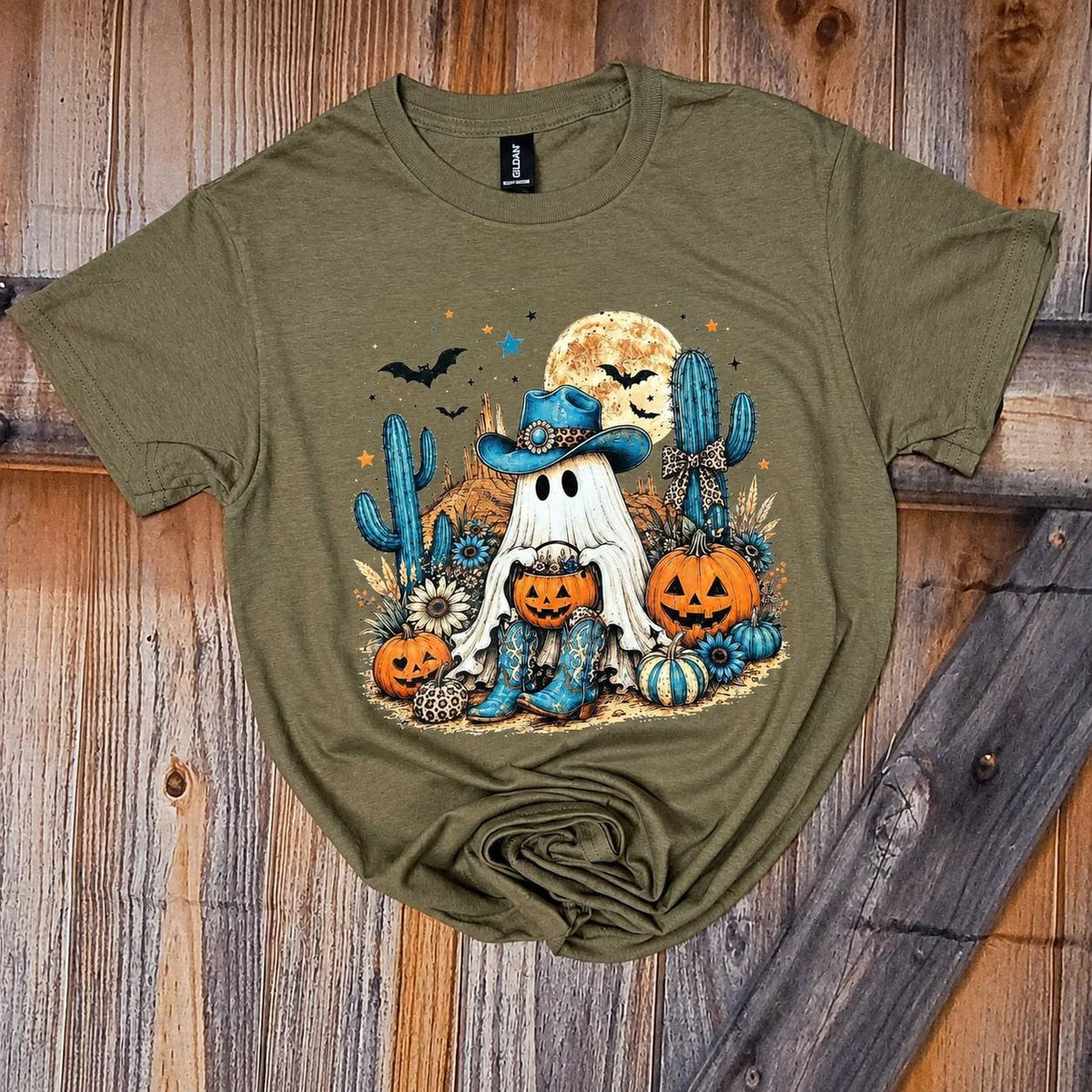 Western Ghost Halloween Graphic Tee