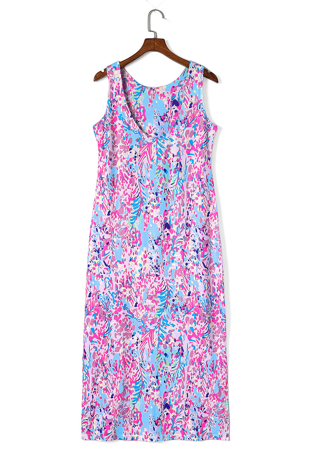 cpurple fluorescent maxi dress