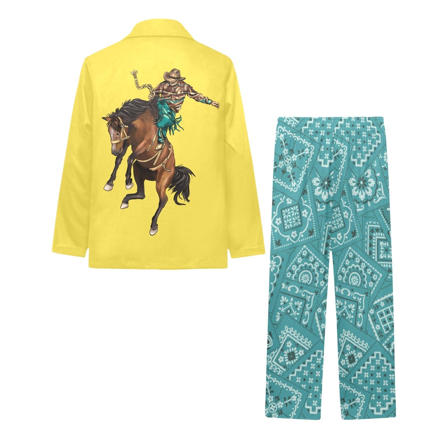 Rodeo Cowboy Boy's Western Pajama Set