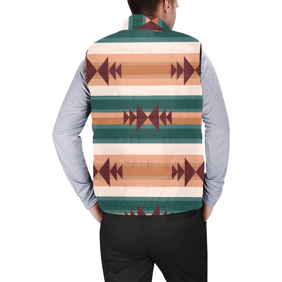 Cocoa Aztec Men's Puffy Vest