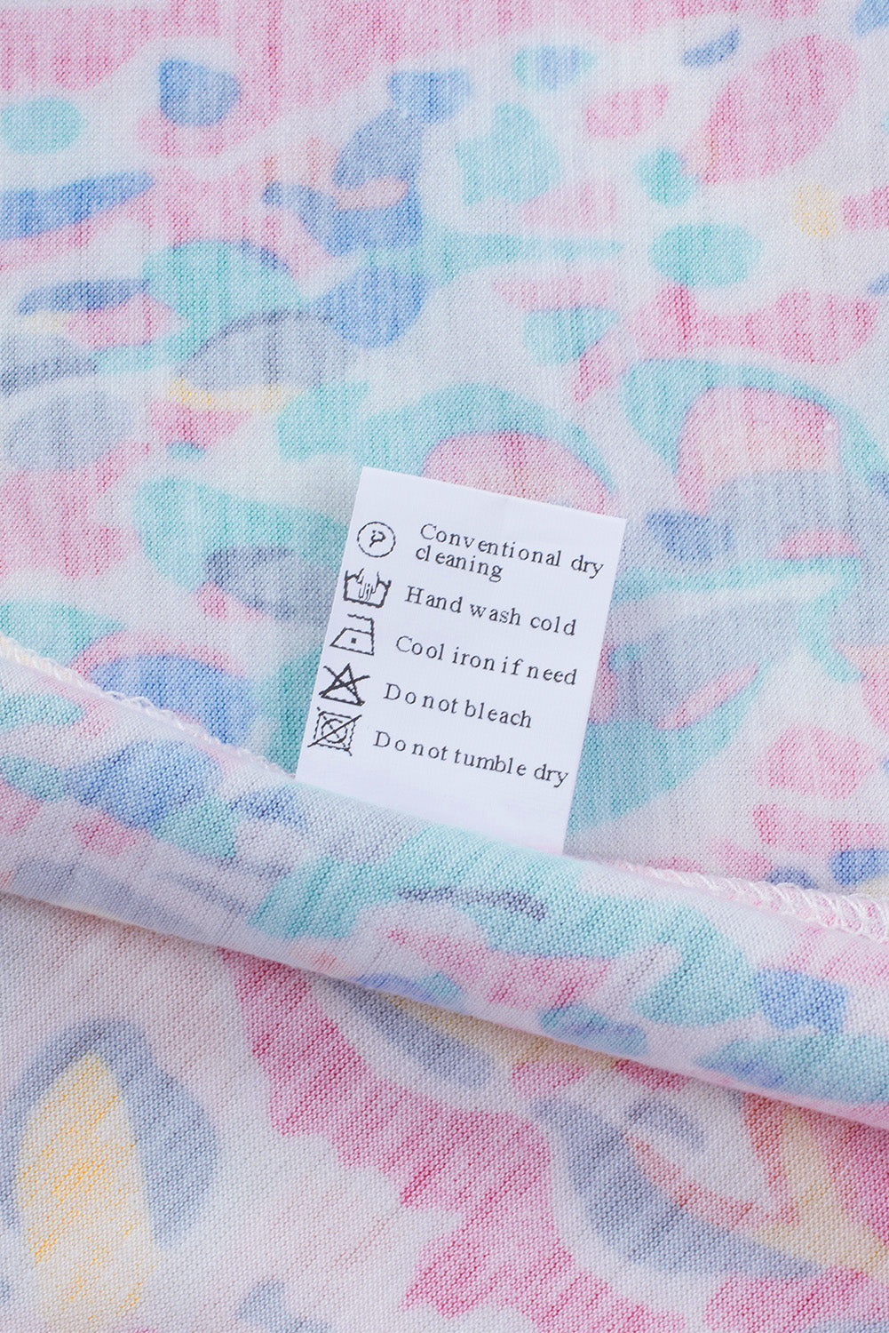 Rosy Boho Abstract Print Color Block Ruffle Babydoll Sleeveless Shirt