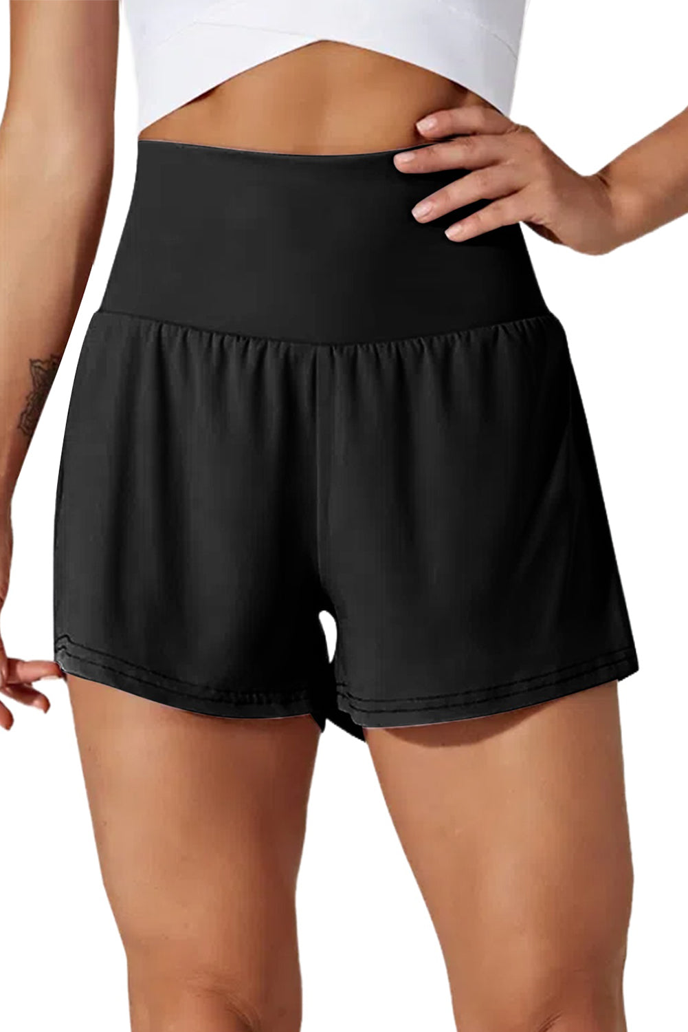 Skobeloff Pocketed High Waisted Swim Shorts