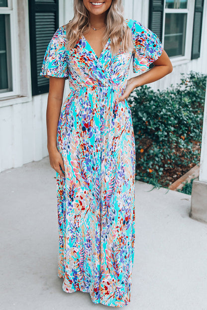 Rose Boho Abstract Print Wrap