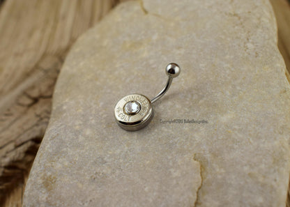 Bullet Belly Ring- Colt 45, 308, 30-06, 270, 243, 6.5 Creedmoor, 45 Auto, 7mm-08, 22-250 NON-DANGLE