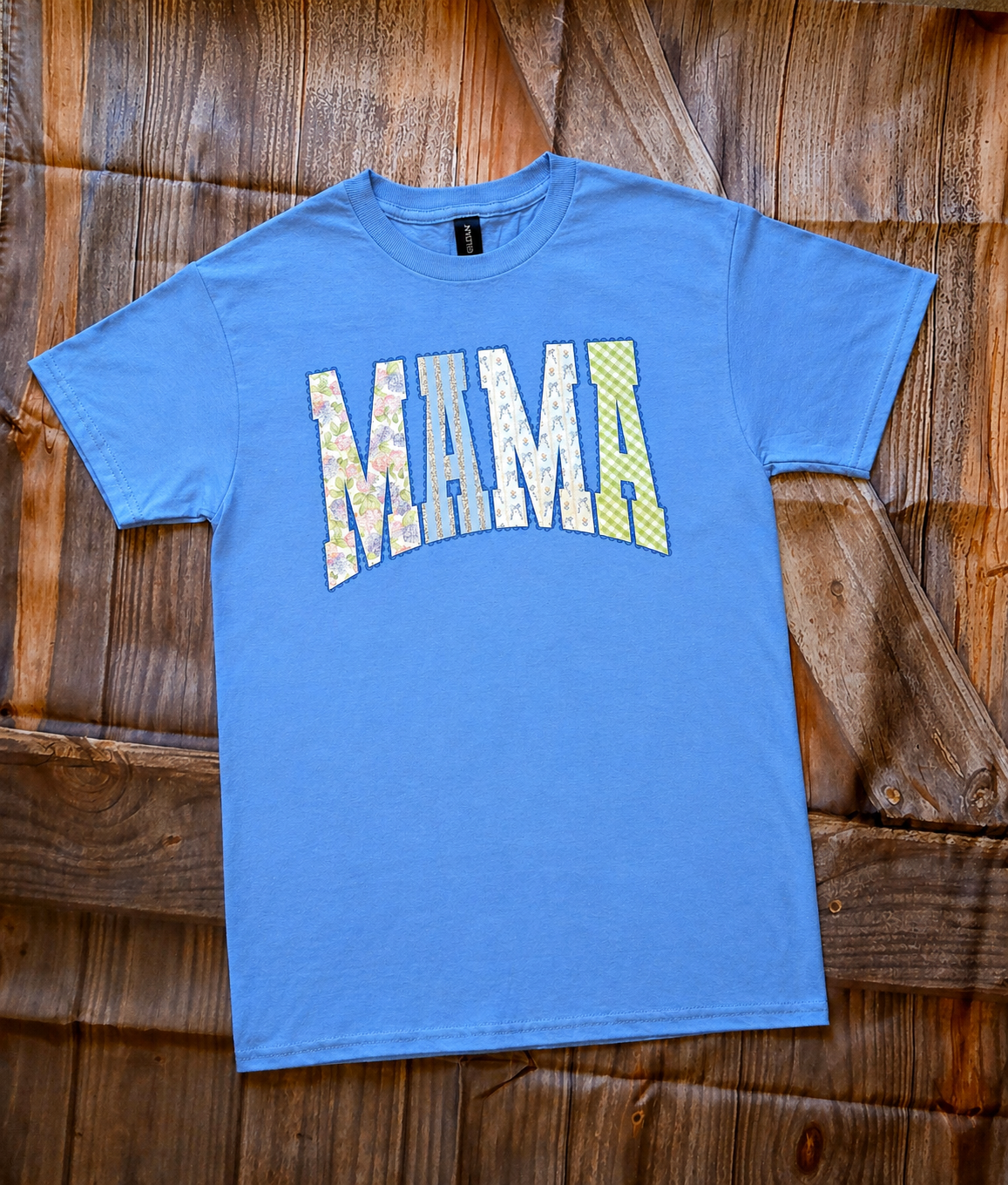 Mama (Blue floral) Graphic Tee