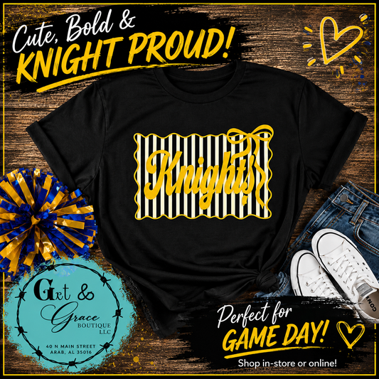 KNIGHTS Game Day Tee – Black & Gold
