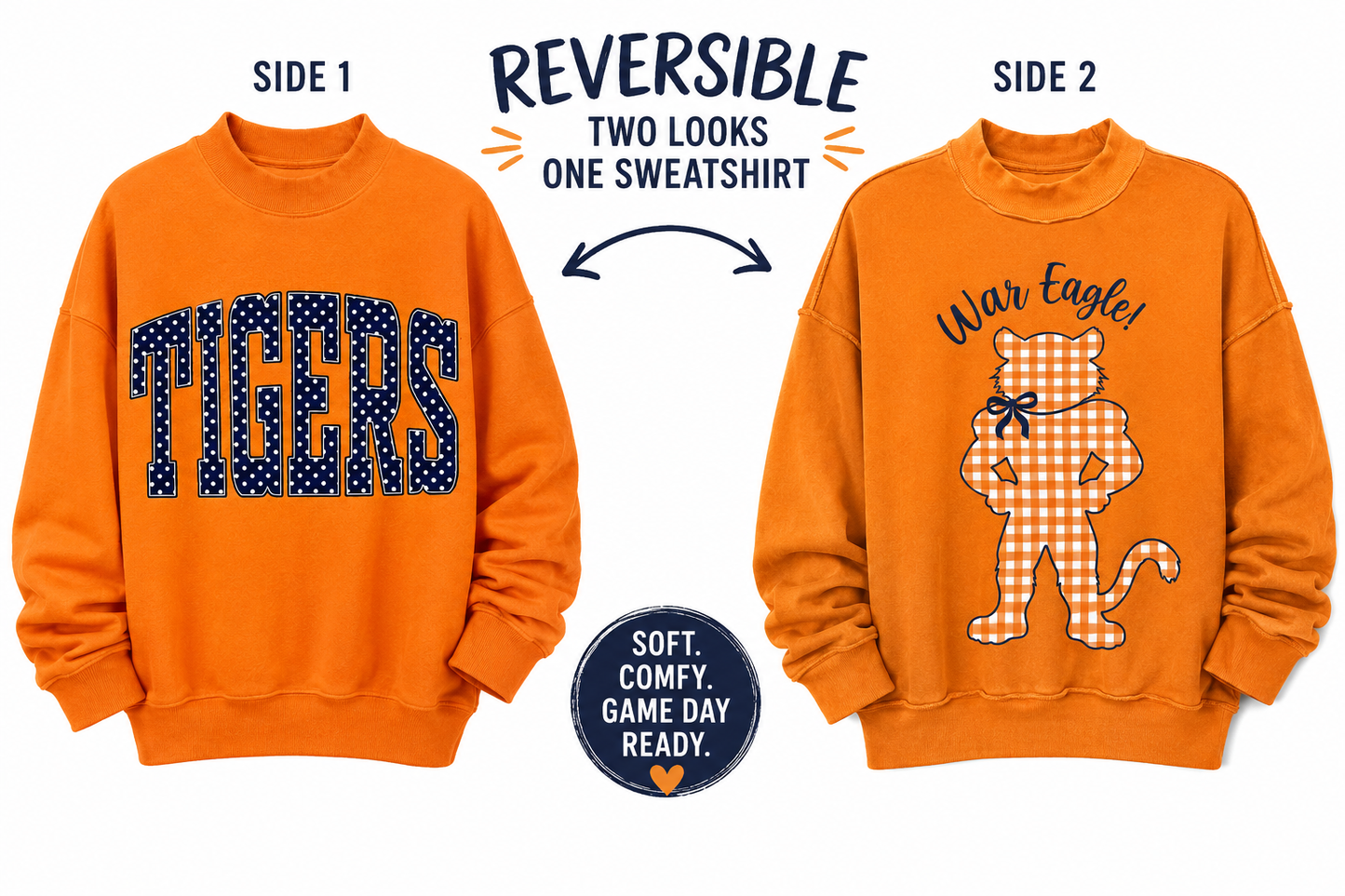 Reversible Sweatshirt – Auburn Tigers