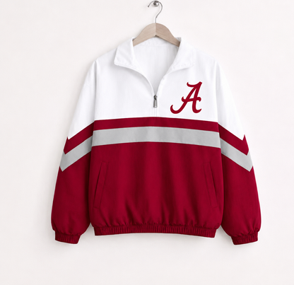 Alabama Pullover - Crimson Polka Dot