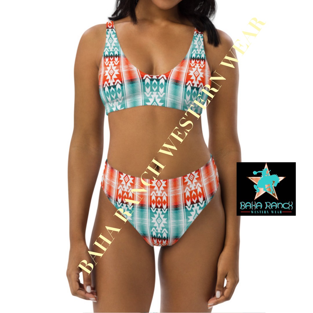 Yeehaw Aztec Print Bikini