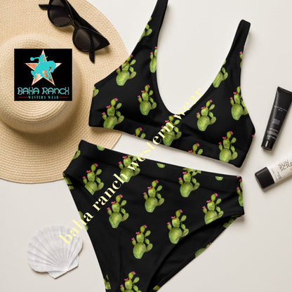 Yeehaw All Over Cactus Bikini