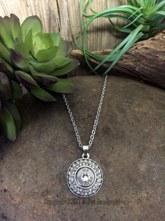 9mm Fire & Ice Long Bullet Necklace