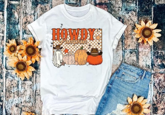 Howdy Pumpkin Tshirt