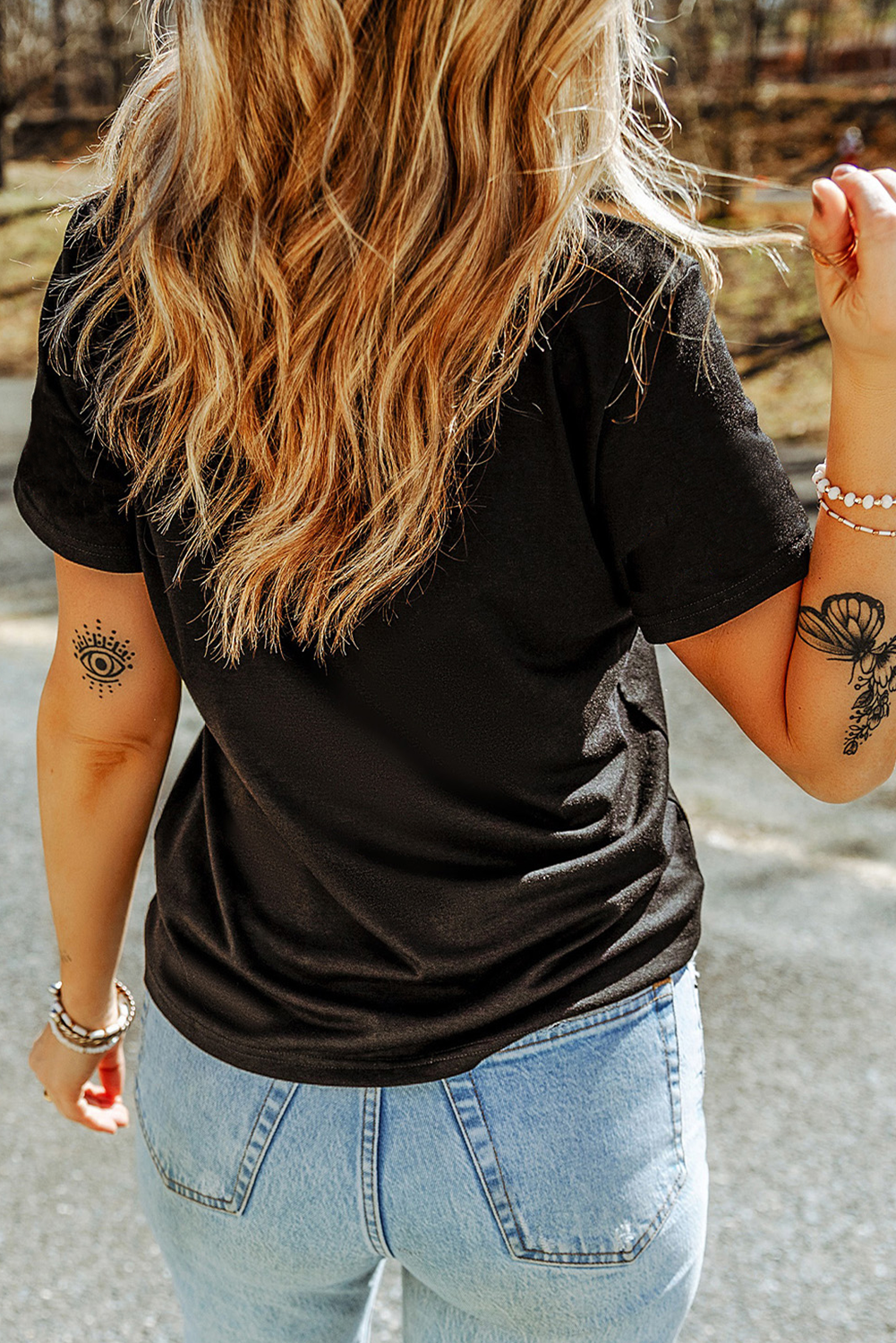 Boot Stitch Embroidered T-Shirt