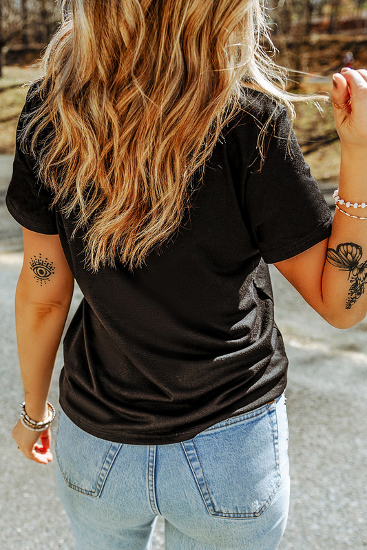 Boot Stitch Embroidered T-Shirt