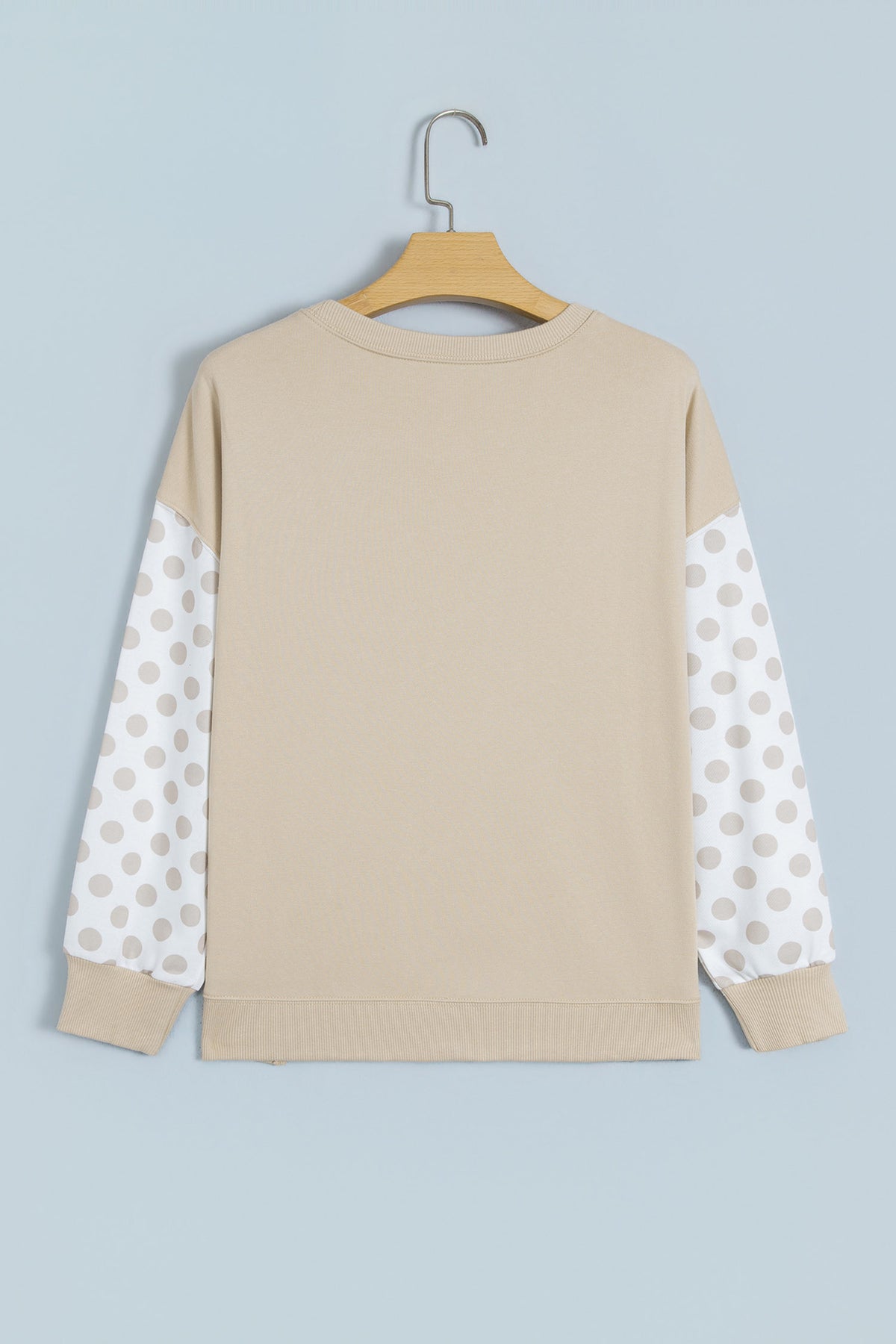 Thanks + Giving Khaki Patchwork Sweatshirt