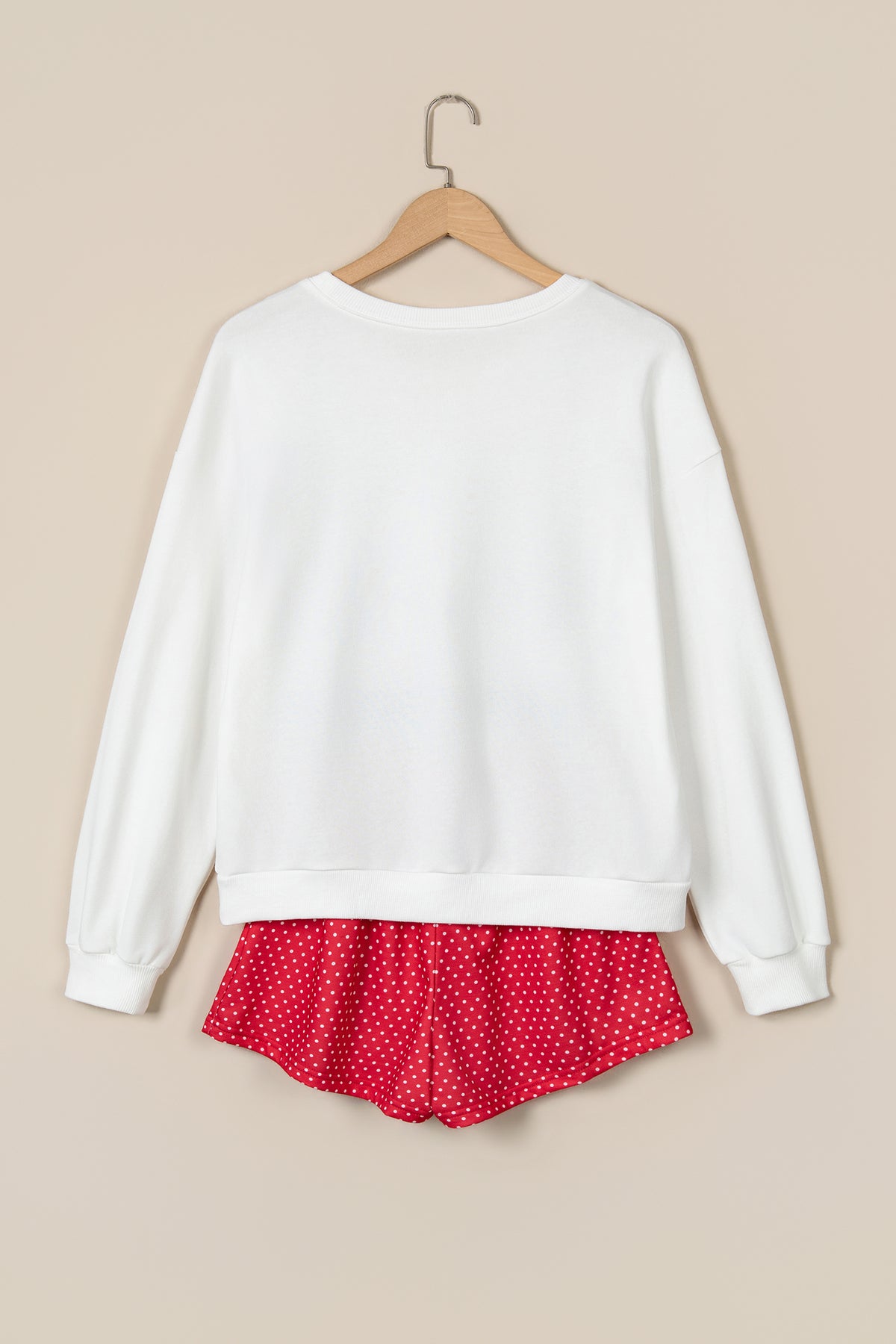 MERRY Polka Dot Holiday Top & Shorts Set
