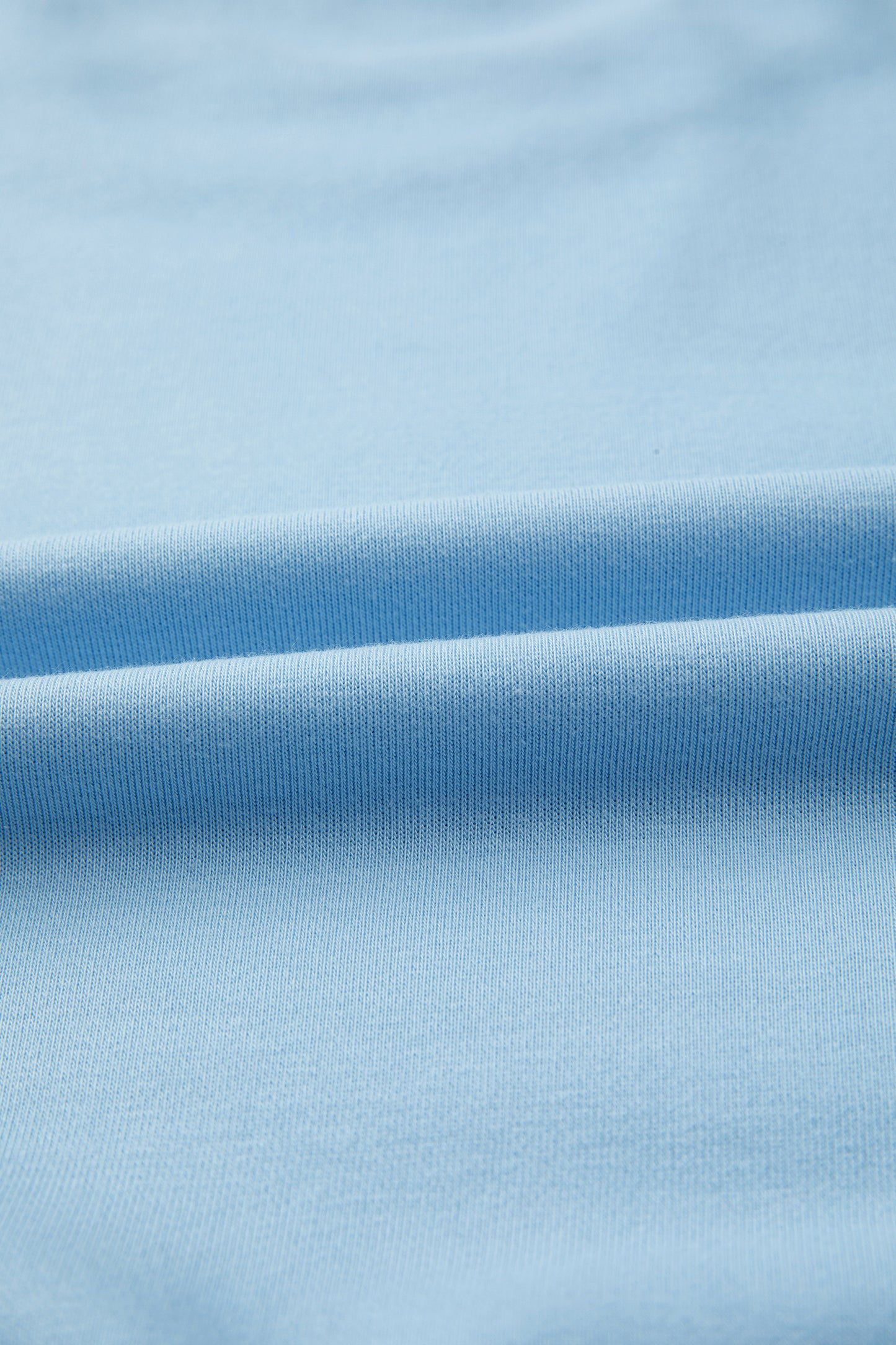 Mist Blue Loose Tee & Drawstring Wide Leg Pants Set