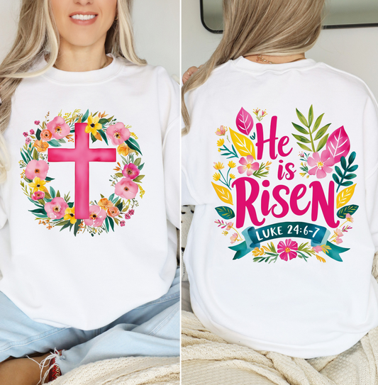 He Is Risen (Front and Back)