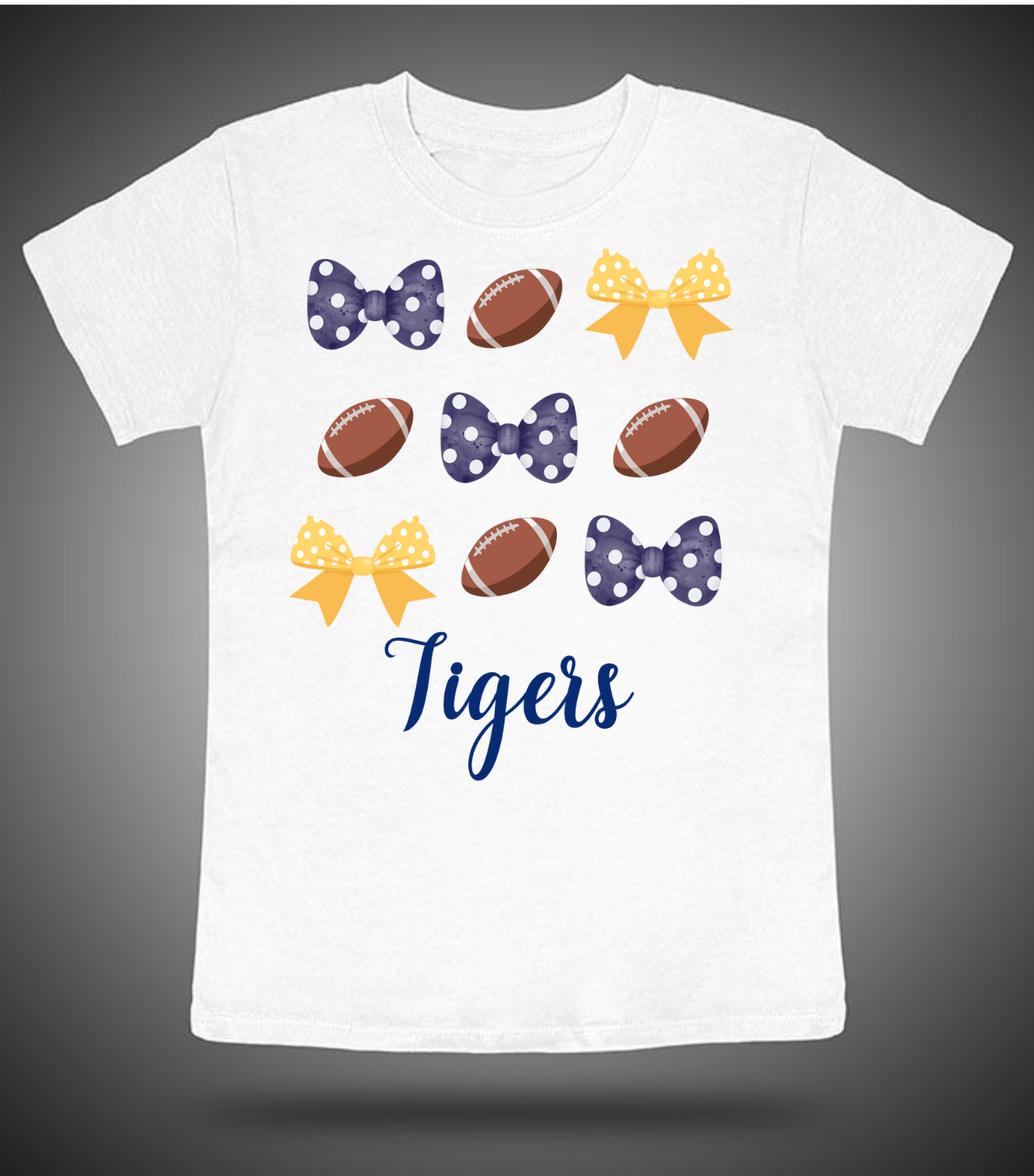 Tigers Footballs and Bows