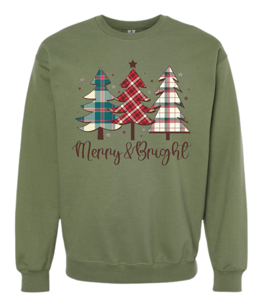 Merry & Bright- Plaid Christmas Trees