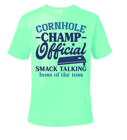 Cornhole Champ Official Smack Talking Boss of The Toss