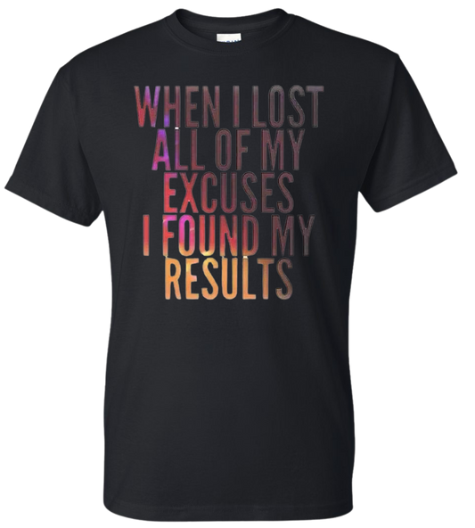 When I Lost All Of My Excuses I Found My Results