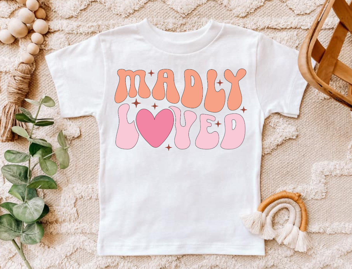 Madly Loved- Pink (infant and toddler sizes)