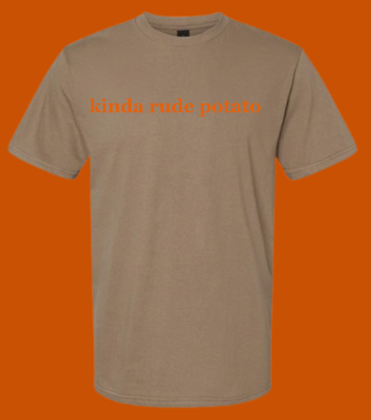 Savana Brown Thanksgiving graphic tee with kinda rude potato text