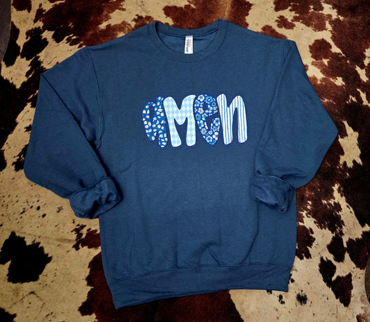 Amen Sweatshirt- Denim Blue
