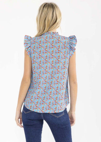 Floral V-Neck Blouse