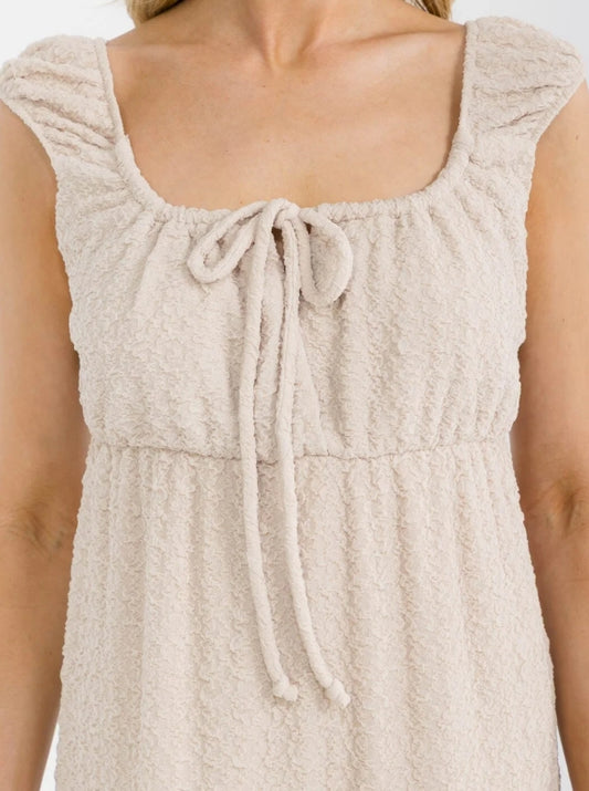 Sleeveless Stretch Tiered Maxi Dress