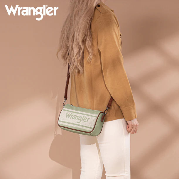 Wrangler Logo Hobo Bag/Shoulder Bag/Crossbody- Green