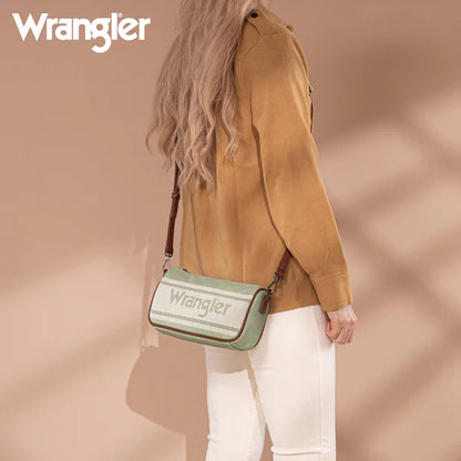 Wrangler Logo Hobo Bag/Shoulder Bag/Crossbody- Green