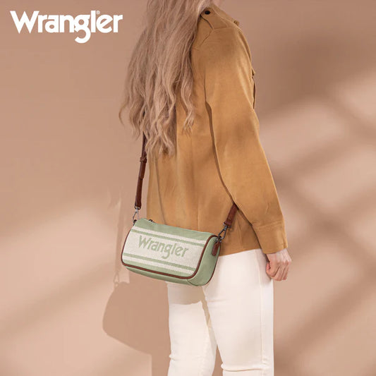 Wrangler Logo Hobo Bag/Shoulder Bag/Crossbody- Green